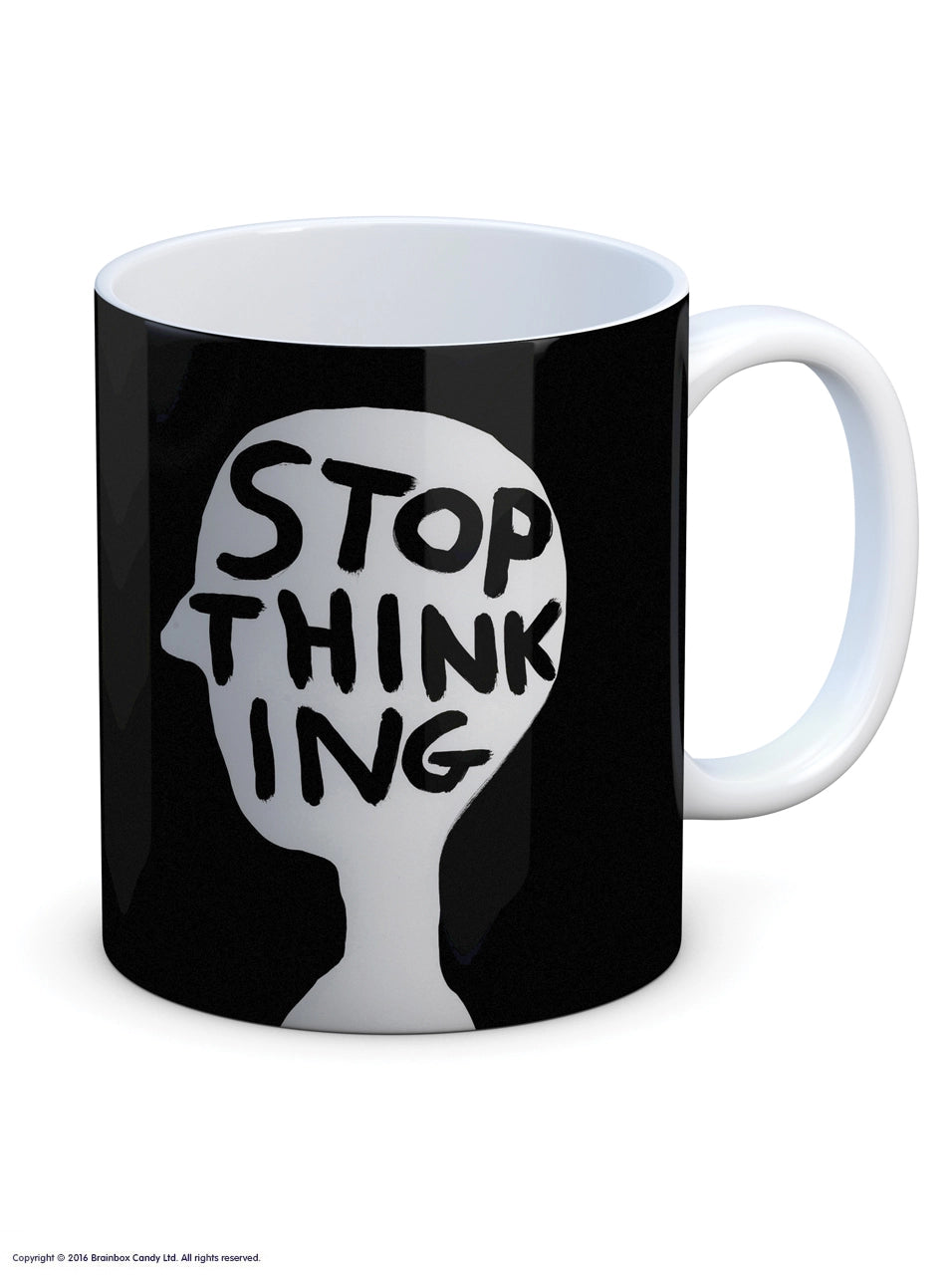 David Shrigley - 'Stop Thinking' Mug