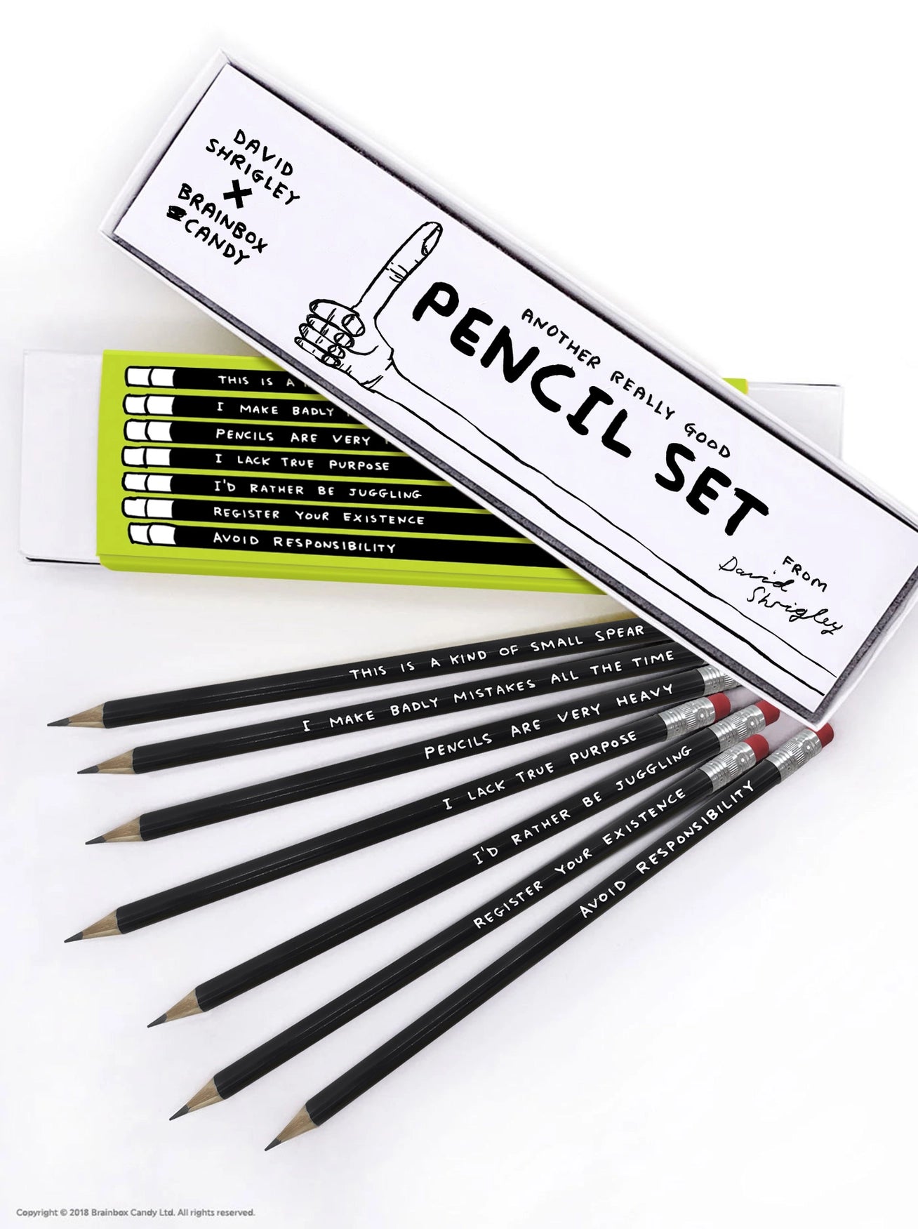 David Shrigley - 'Funny' Pencil Set 2