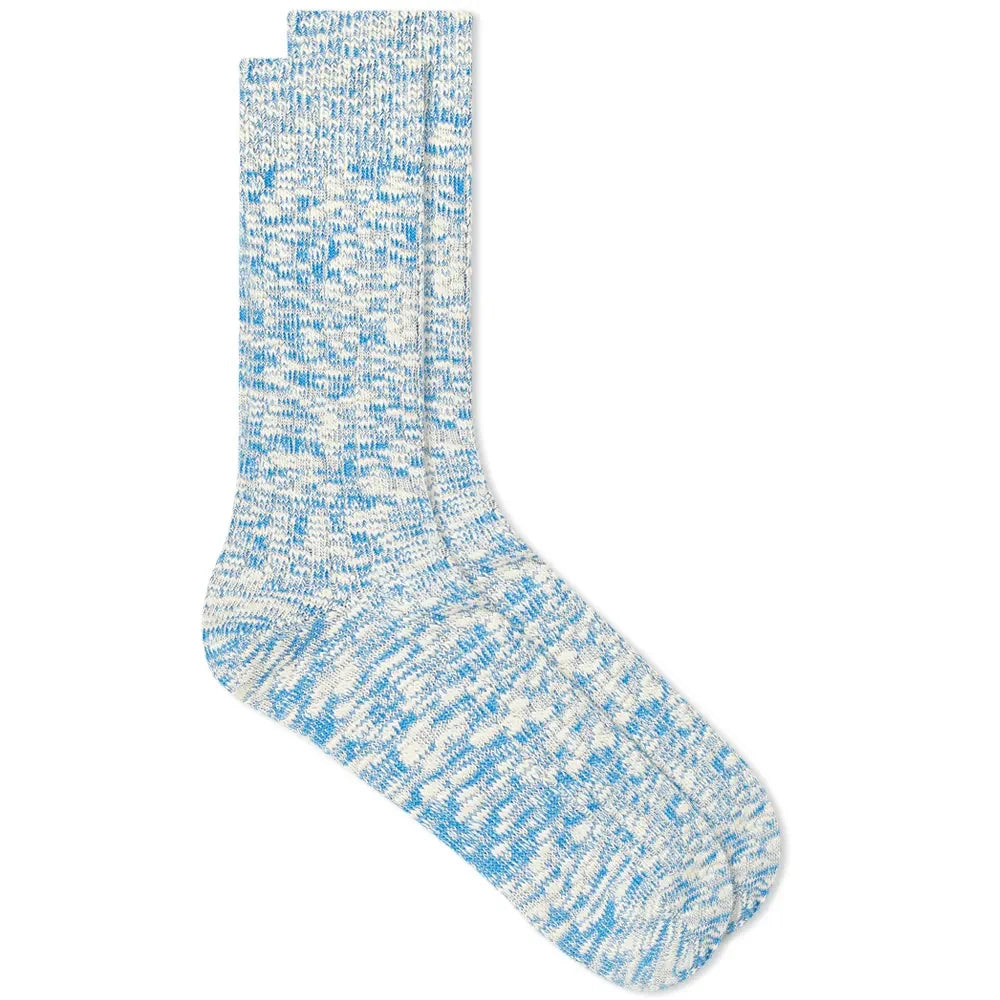 ANONYMOUS ISM - Light Slub Socks - Blue