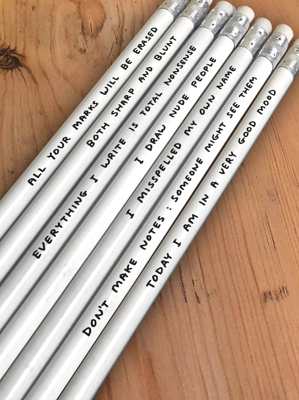 David Shrigley - 'Funny' Pencil Set 1