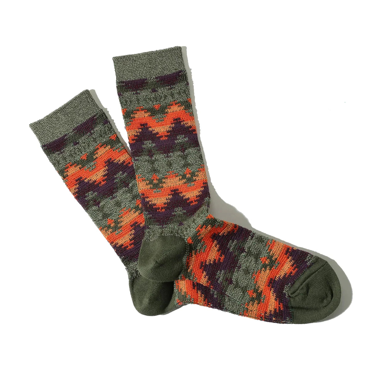 ANONYMOUS ISM - Diamond JQ Crew Socks - Khaki
