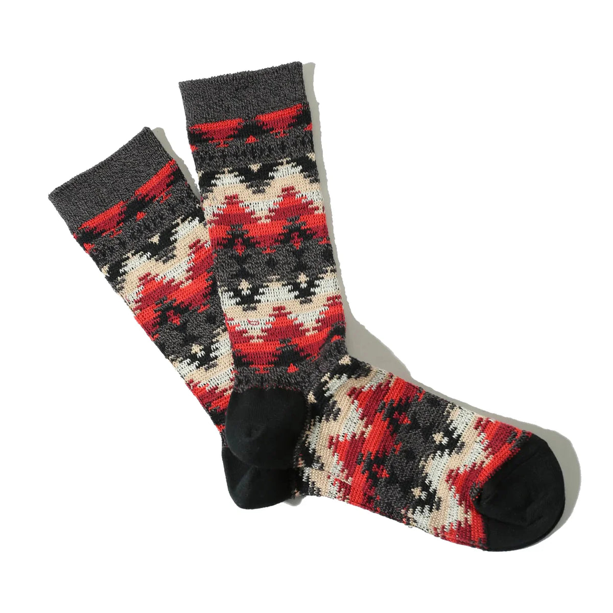 ANONYMOUS ISM - Diamond JQ Crew Socks - Black
