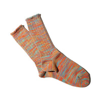 ANONYMOUS ISM - 5 Colour Mix Socks - Orange/ Blue
