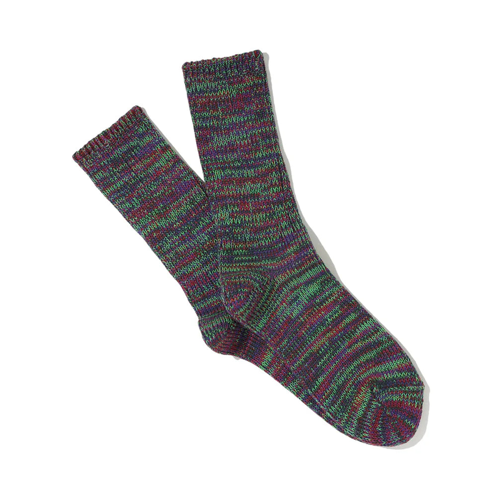 ANONYMOUS ISM - 5 Colour Mix Socks - Deep Purple