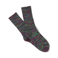ANONYMOUS ISM - 5 Colour Mix Socks - Deep Purple
