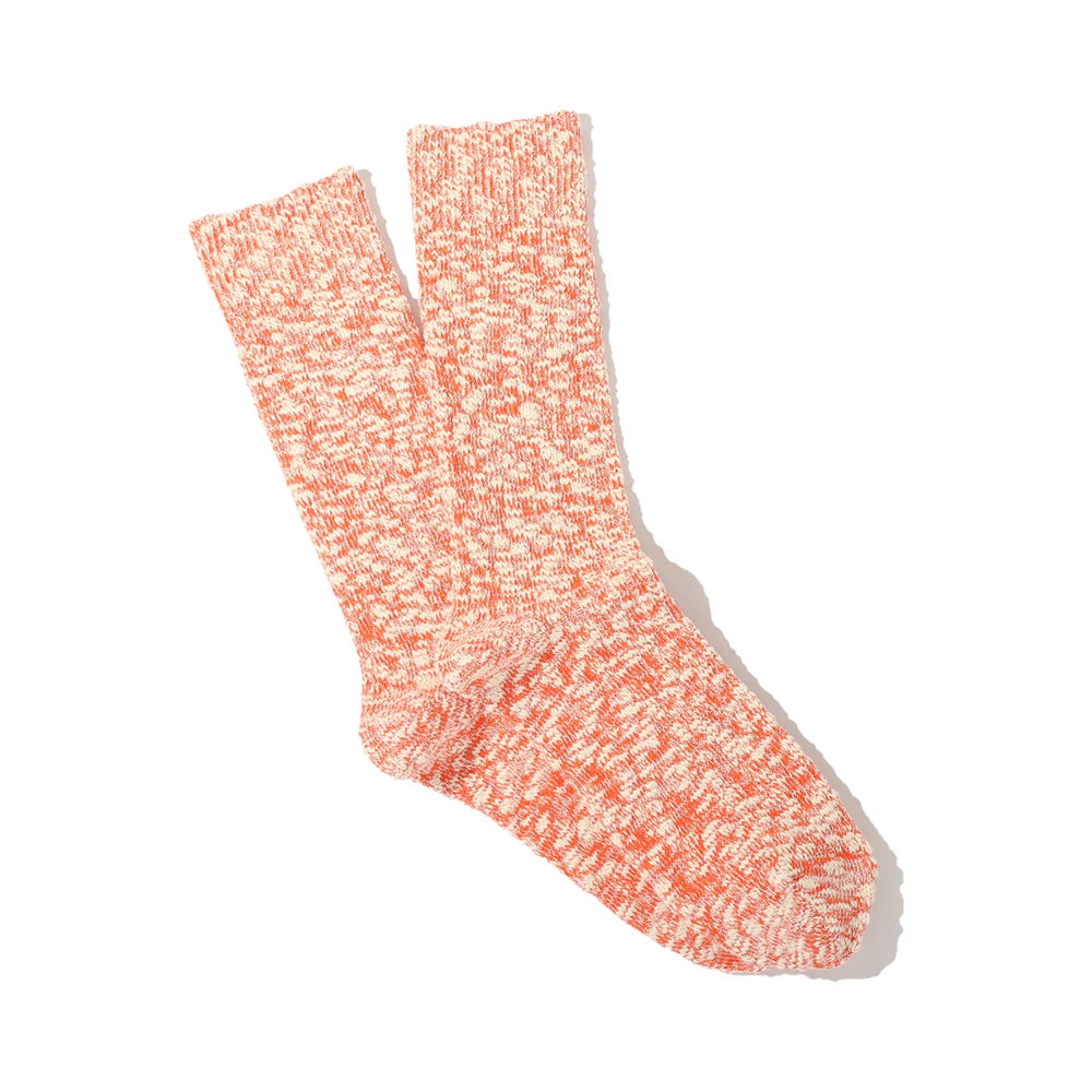 ANONYMOUS ISM - Light Slub Socks - Orange