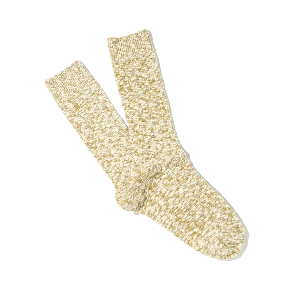 ANONYMOUS ISM - Light Slub Socks - Khaki