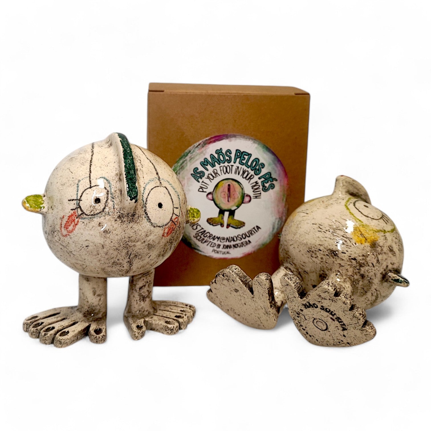 NÃO SOU RITA - 'Foot In Mouth' Ceramic Art