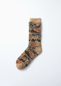 ROTOTO - Pile Camo Sock - Khaki
