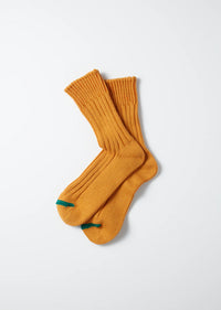 ROTOTO - Chunky Rib Socks - Orange Peel