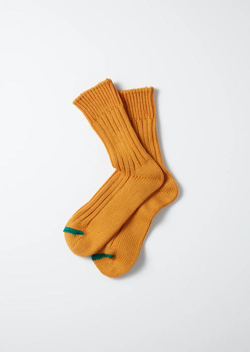 ROTOTO - Chunky Rib Socks - Orange Peel