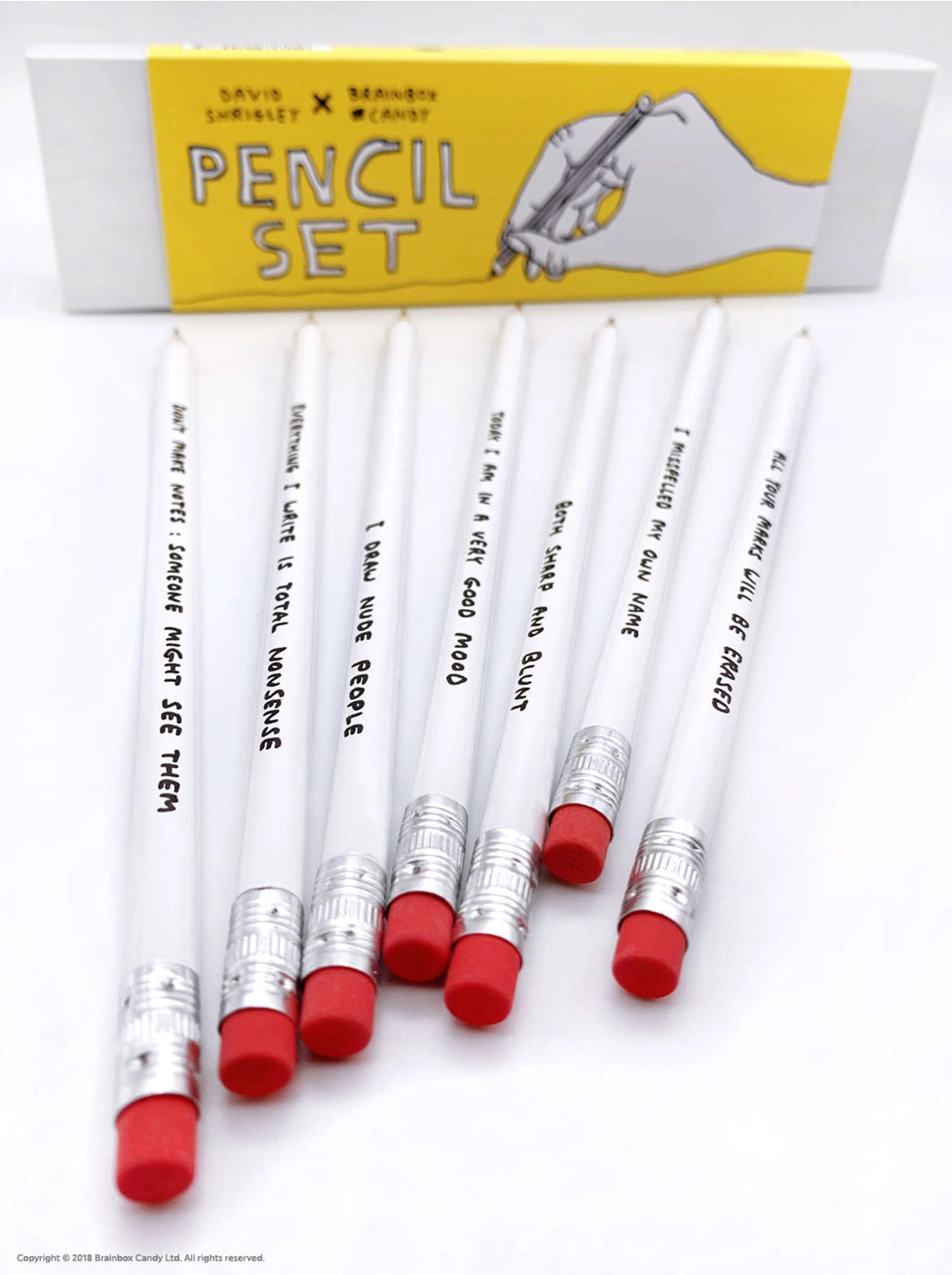 David Shrigley - 'Funny' Pencil Set 1
