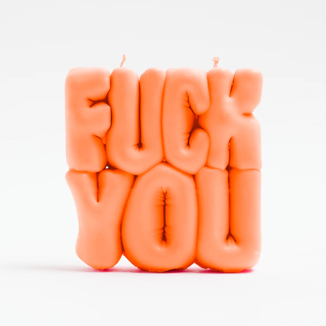WAVEY CASA - FUCK YOU Candle - Orange