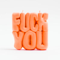 WAVEY CASA - FUCK YOU Candle - Orange