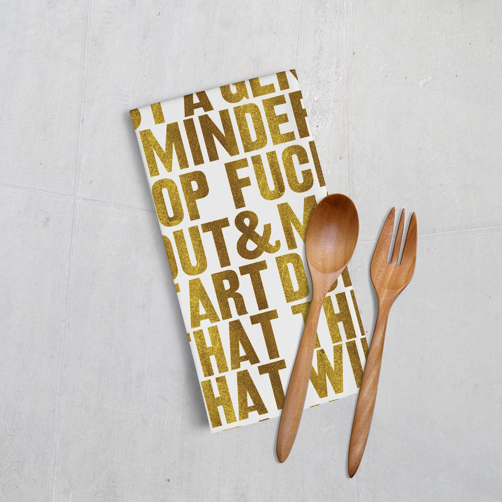 Real Hackney Dave - 'Gentle Reminder Tea Towel