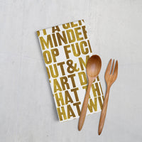 Real Hackney Dave - 'Gentle Reminder Tea Towel