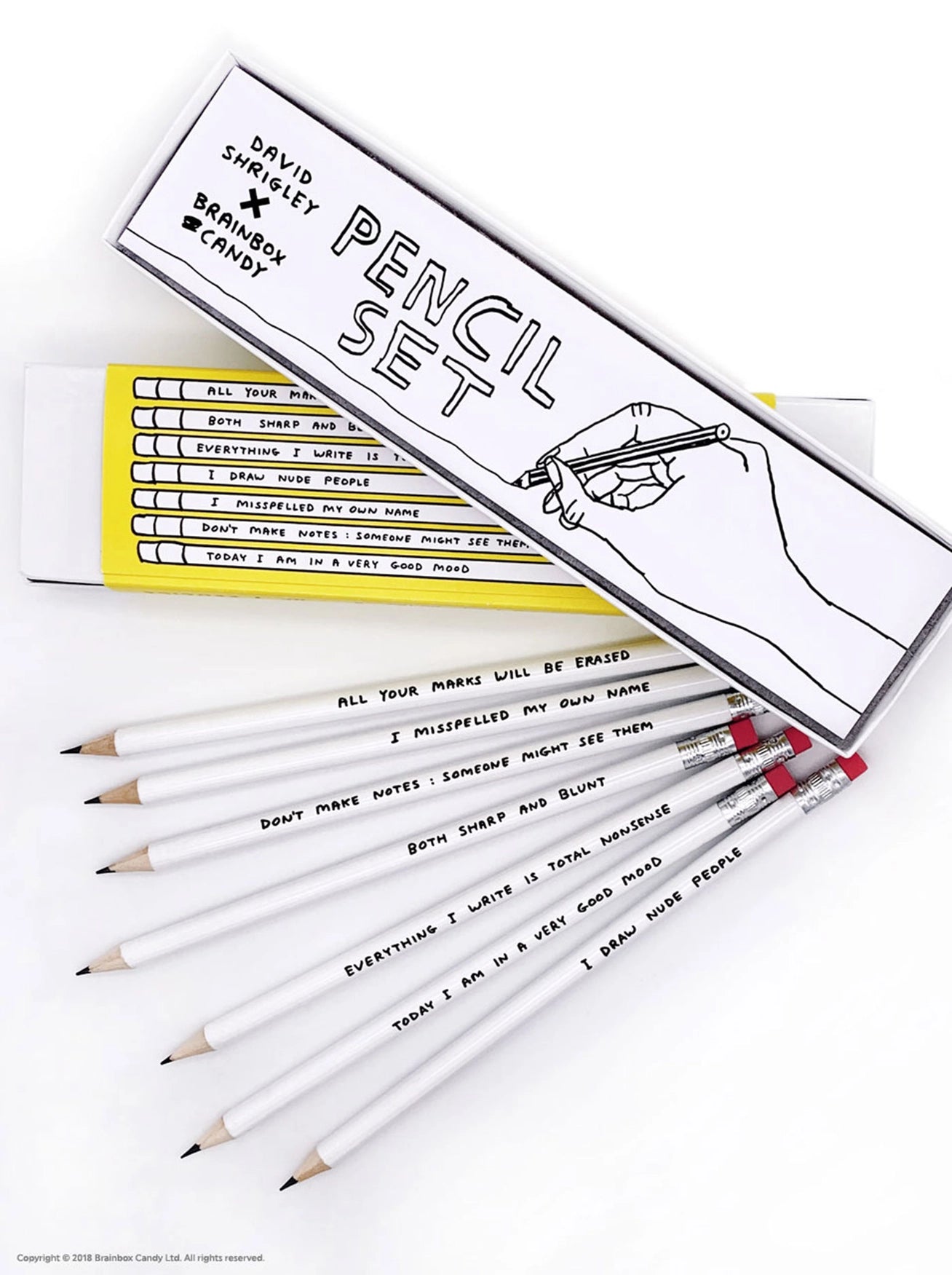 David Shrigley - 'Funny' Pencil Set 1