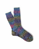 ANONYMOUS ISM - Splash Pattern Socks - Blue
