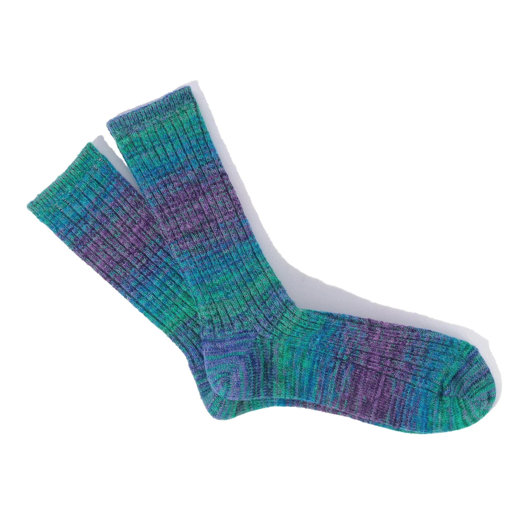 ANONYMOUS ISM - Splash Pattern Socks - Blue
