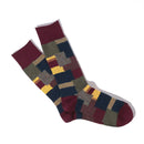 ANONYMOUS ISM - Patchwork Socks - Wine