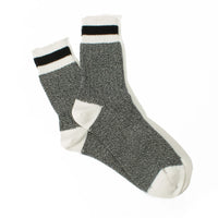 ANONYMOUS ISM - Tuck Cuff Stripe Socks - Black