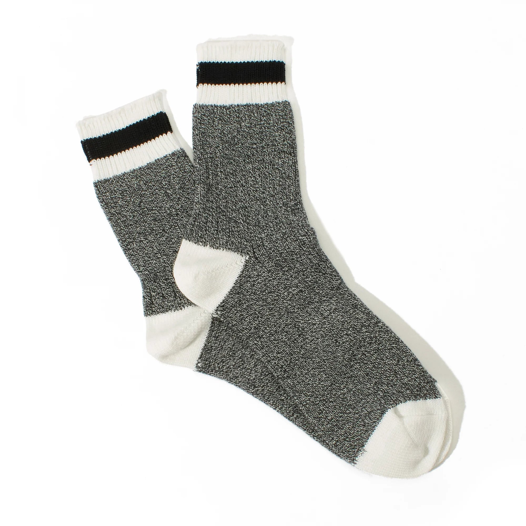 ANONYMOUS ISM - Tuck Cuff Stripe Socks - Black