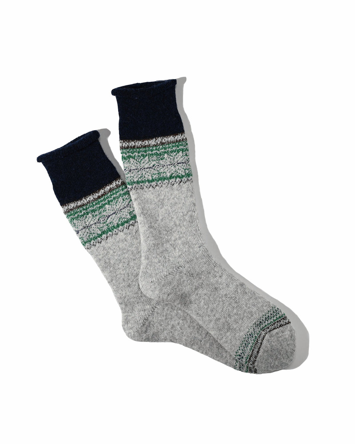 ANONYMOUS ISM - Cashmere Pile Socks - Snow Grey