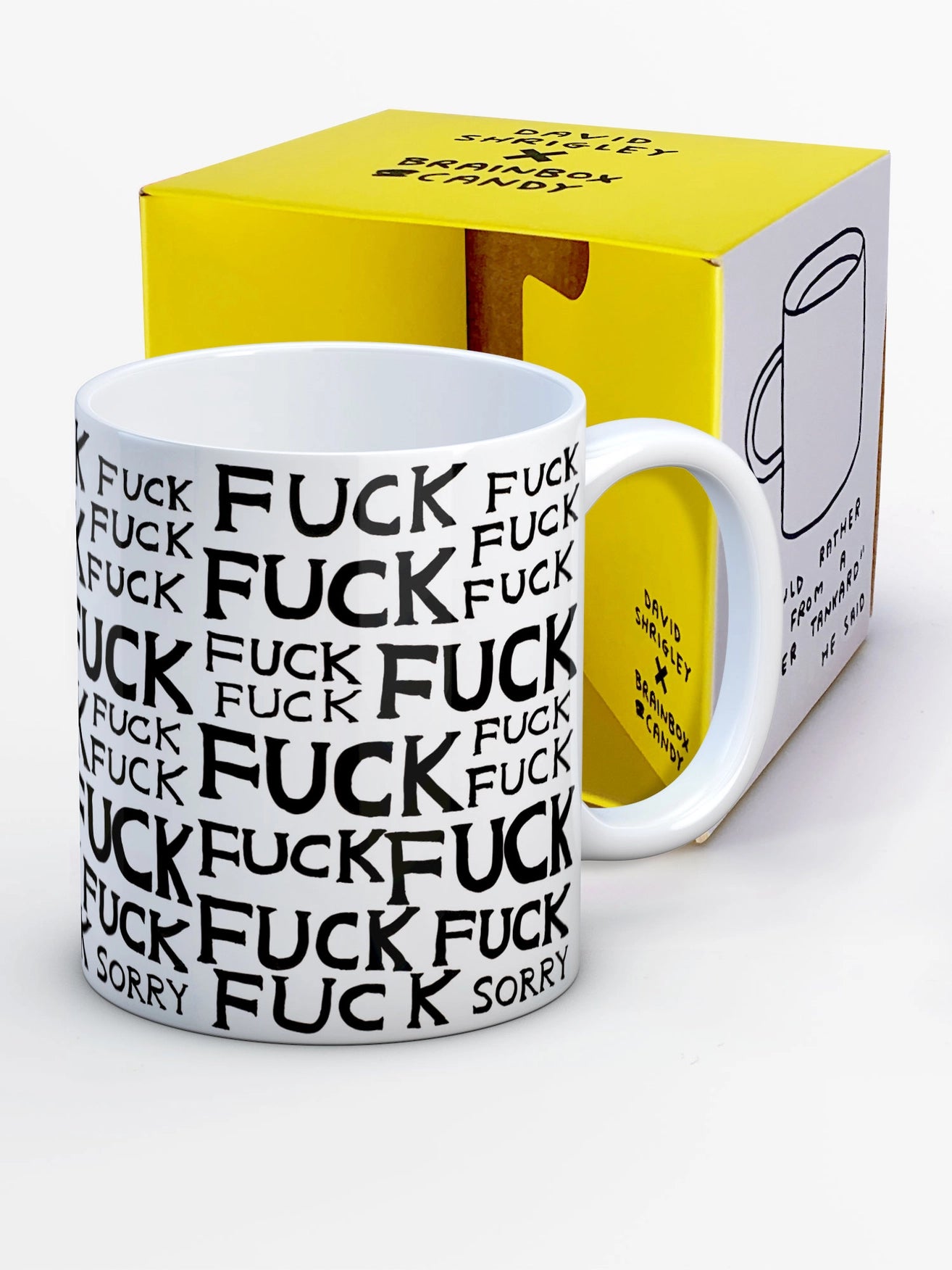 David Shrigley - 'Fuck Fuck Sorry' Mug