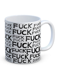 David Shrigley - 'Fuck Fuck Sorry' Mug