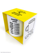 David Shrigley - 'Opening Hours' Mug