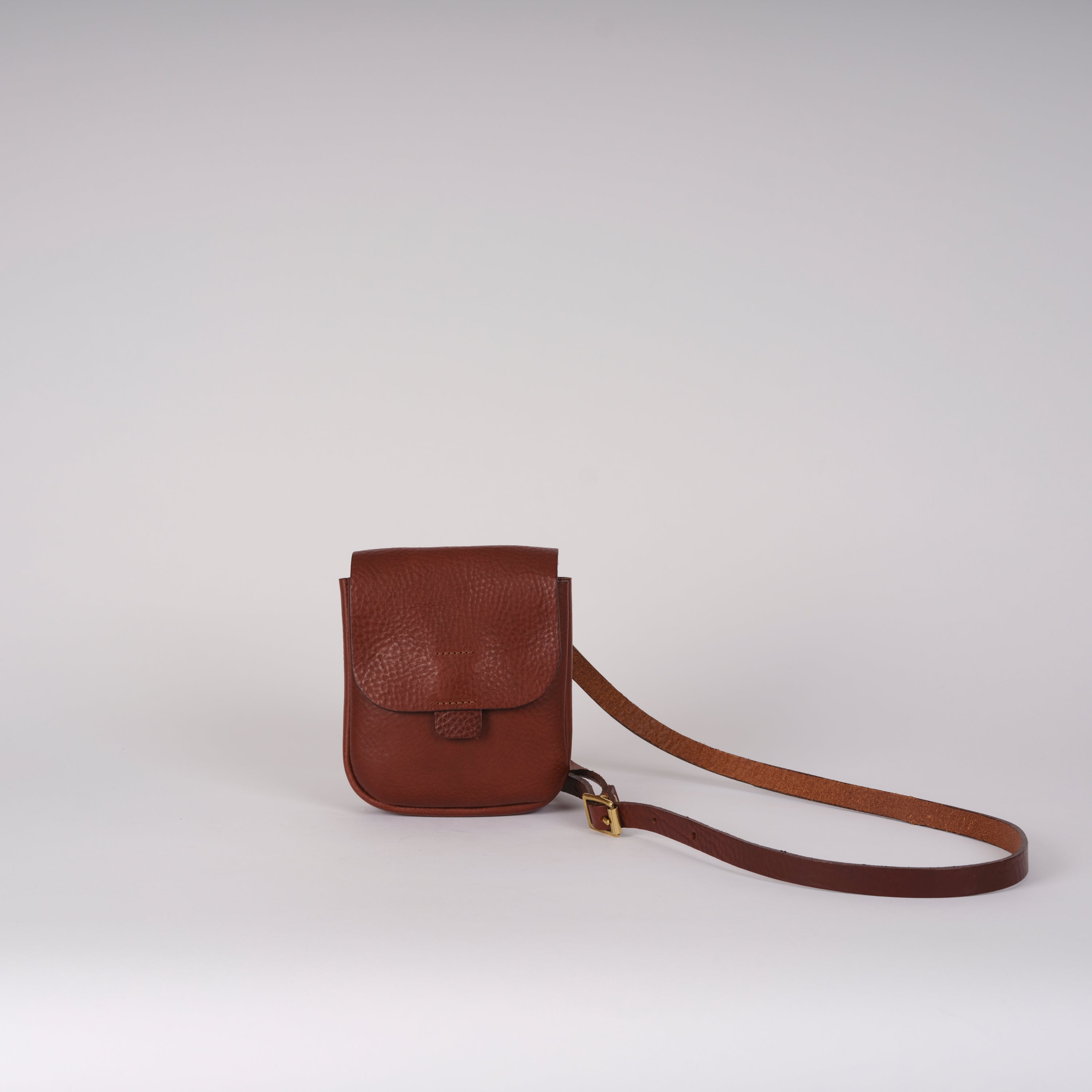 Kate Sheridan - Half Orbed Tab Bag - Chestnut