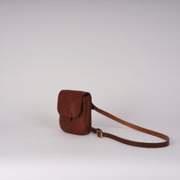 Kate Sheridan - Half Orbed Tab Bag - Chestnut