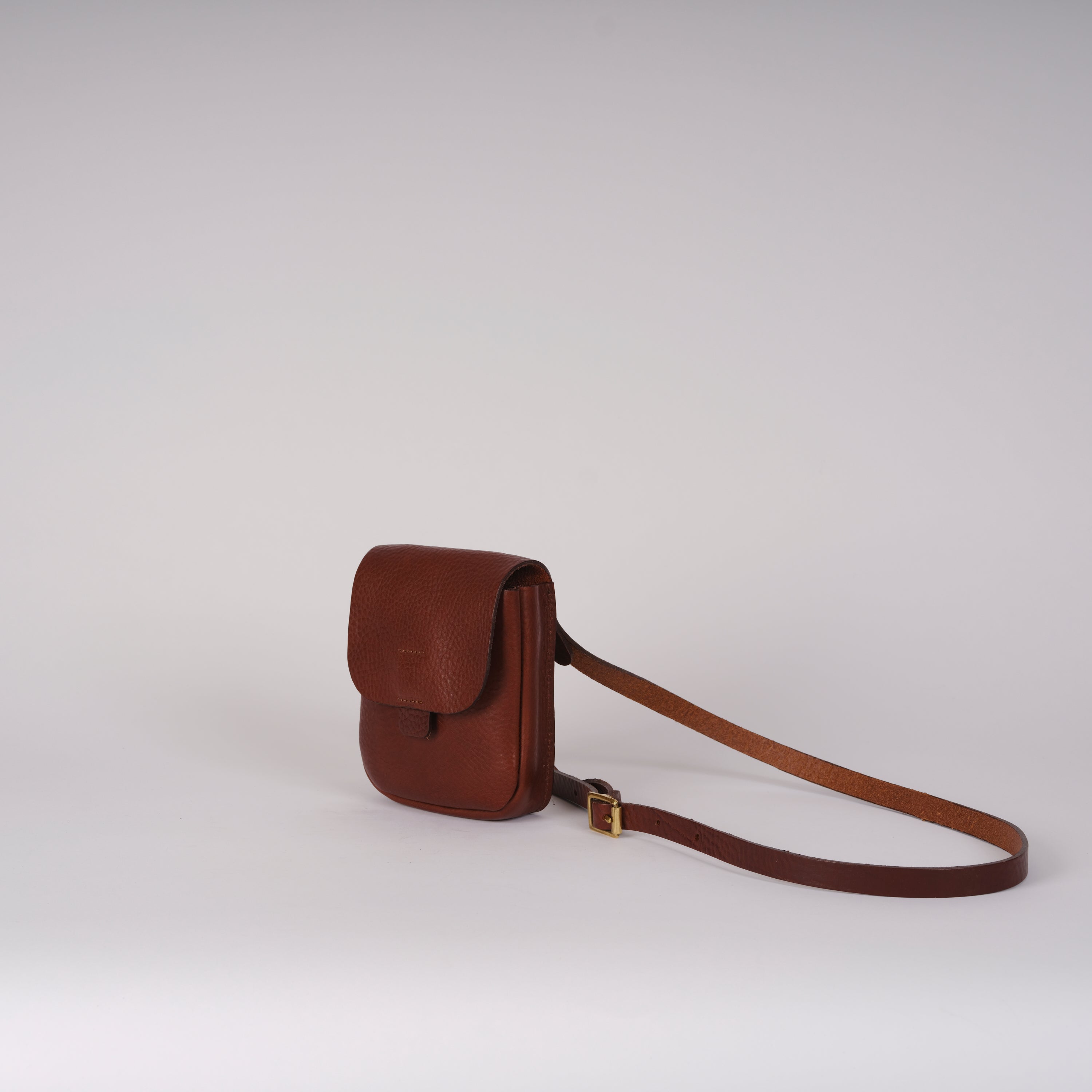 Kate Sheridan - Half Orbed Tab Bag - Chestnut