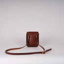 Kate Sheridan - Half Orbed Tab Bag - Chestnut