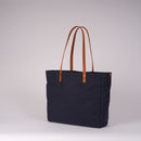 Kate Sheridan - Grid Midi Tote Bag - Navy