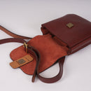 Kate Sheridan - Half Orbed Tab Bag - Chestnut
