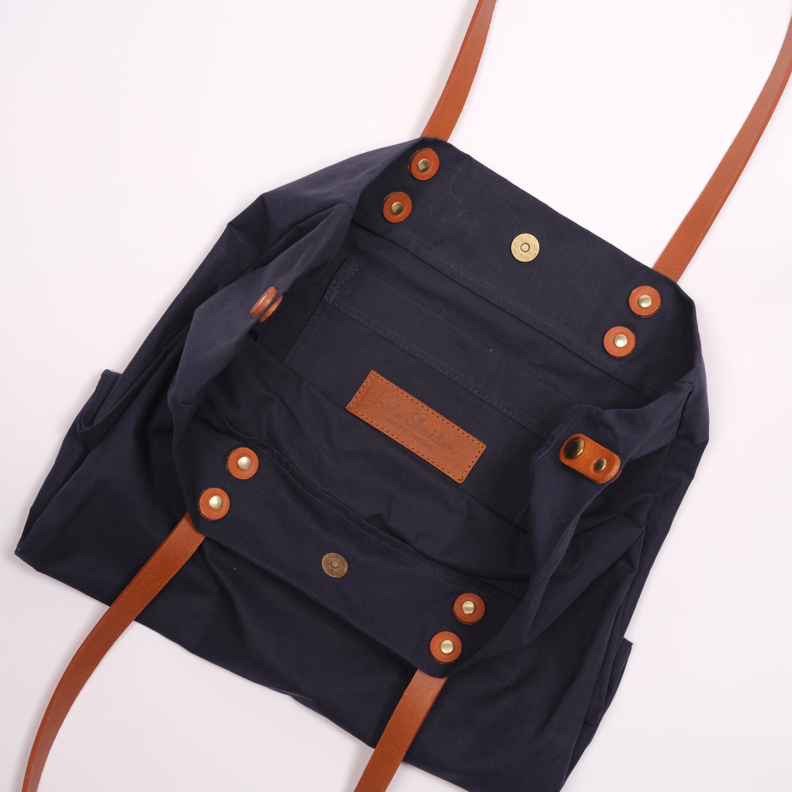 Kate Sheridan - Grid Midi Tote Bag - Navy