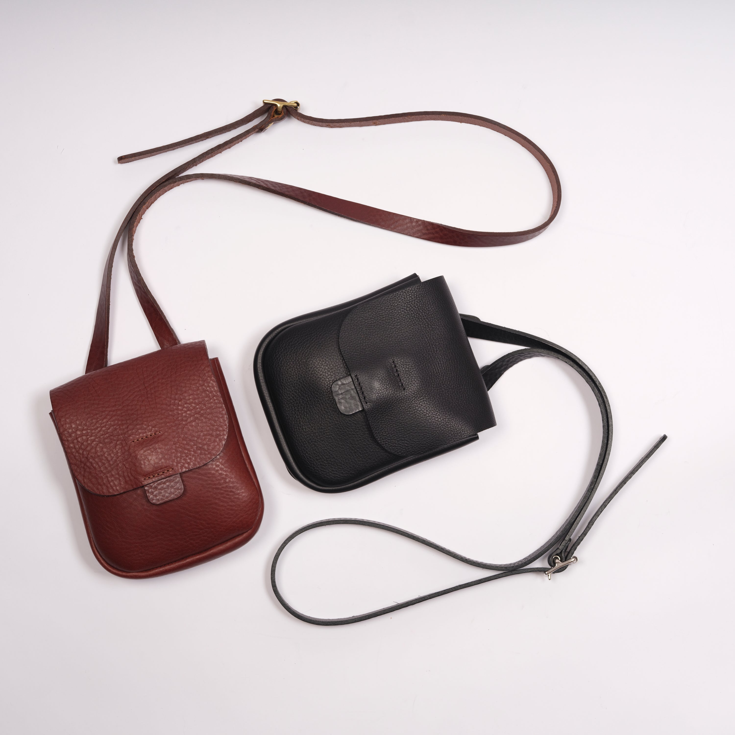 Kate Sheridan - Half Orbed Tab Bag - Chestnut