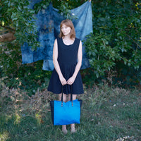 Kate Sheridan - Midi Tote - Imperial Blue/ Black