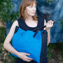 Kate Sheridan - Midi Tote - Imperial Blue/ Black