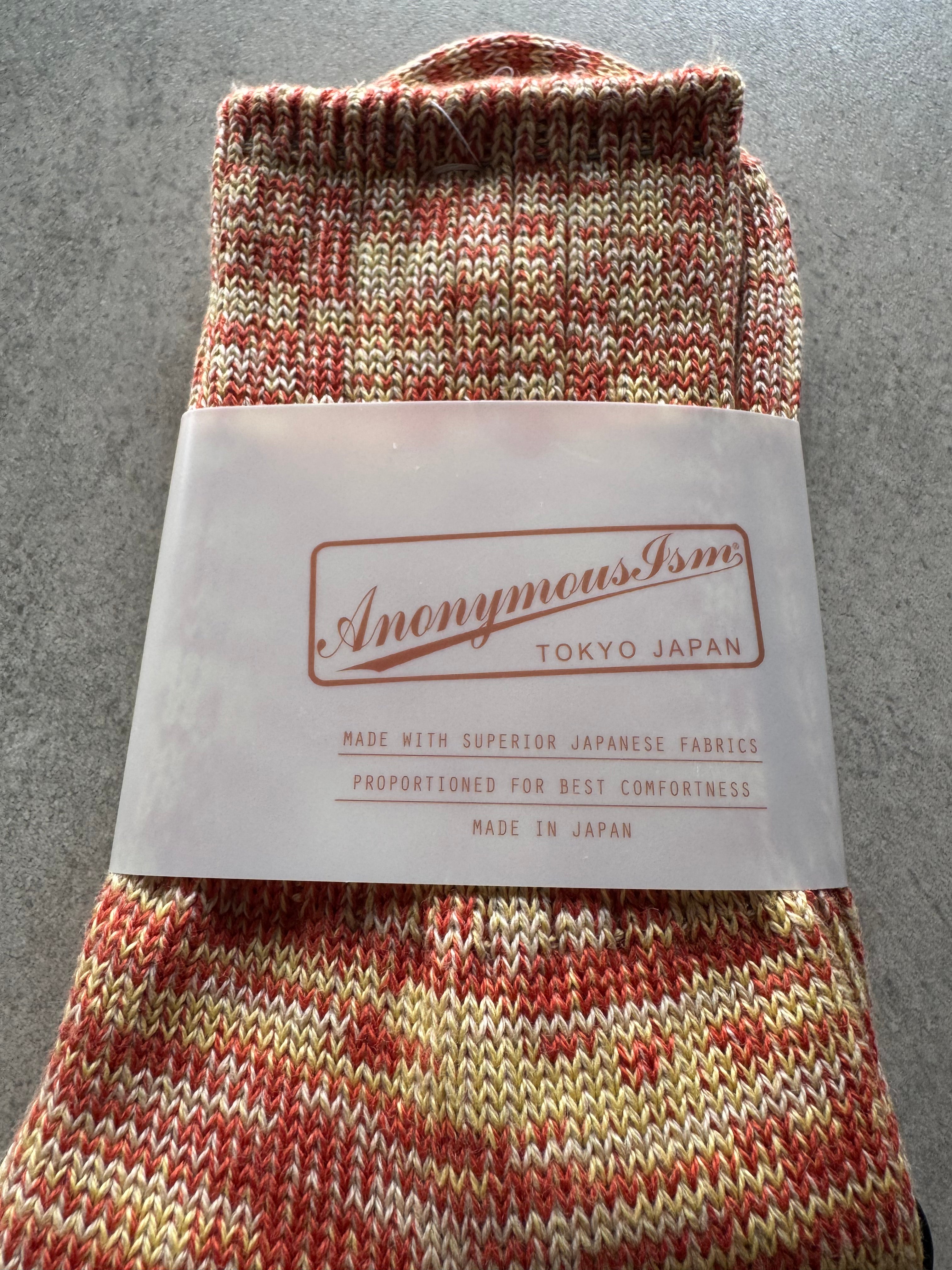 ANONYMOUS ISM - 3 Colour Socks - Orange