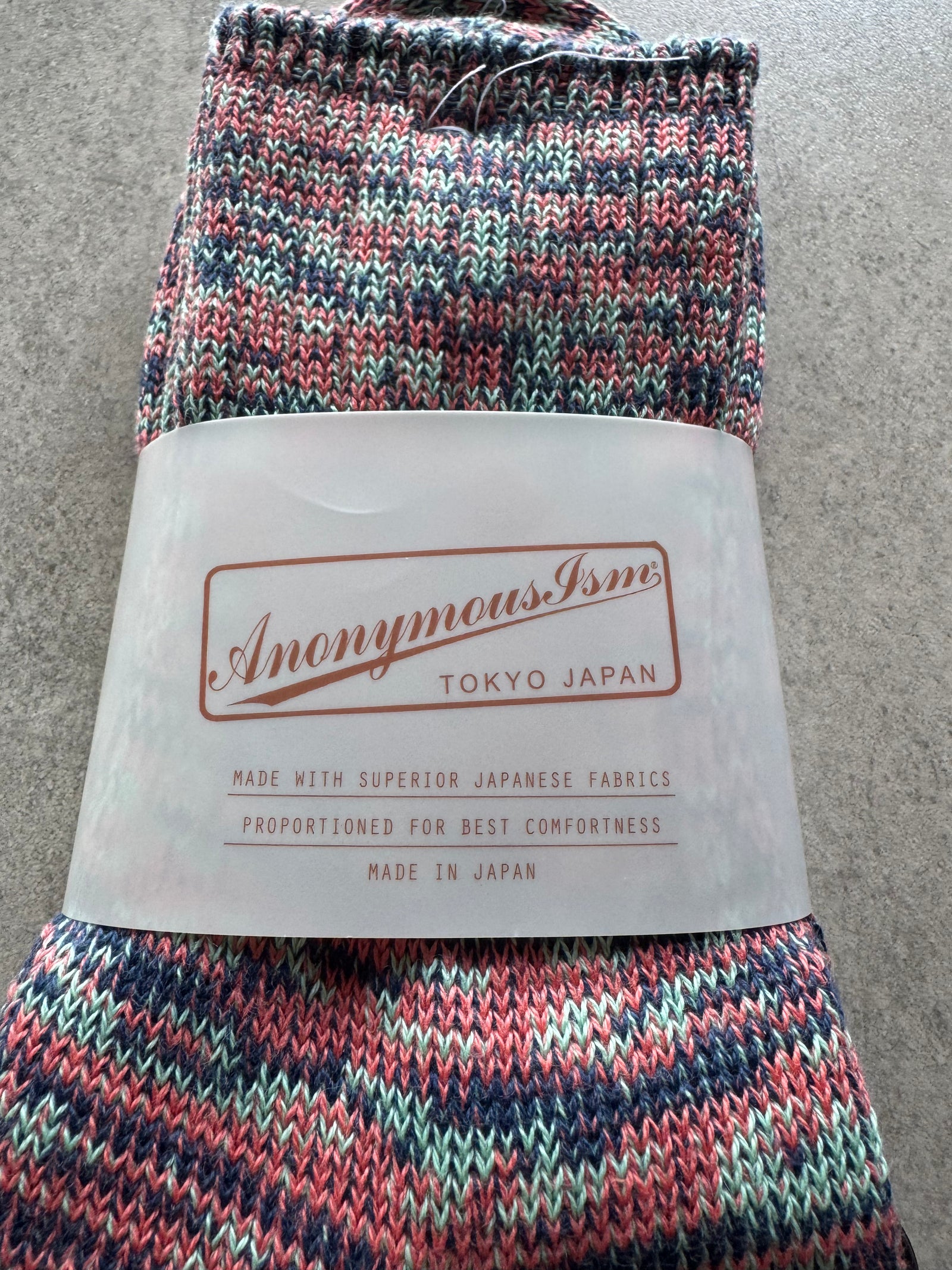 ANONYMOUS ISM - 3 Colour Socks - Pink
