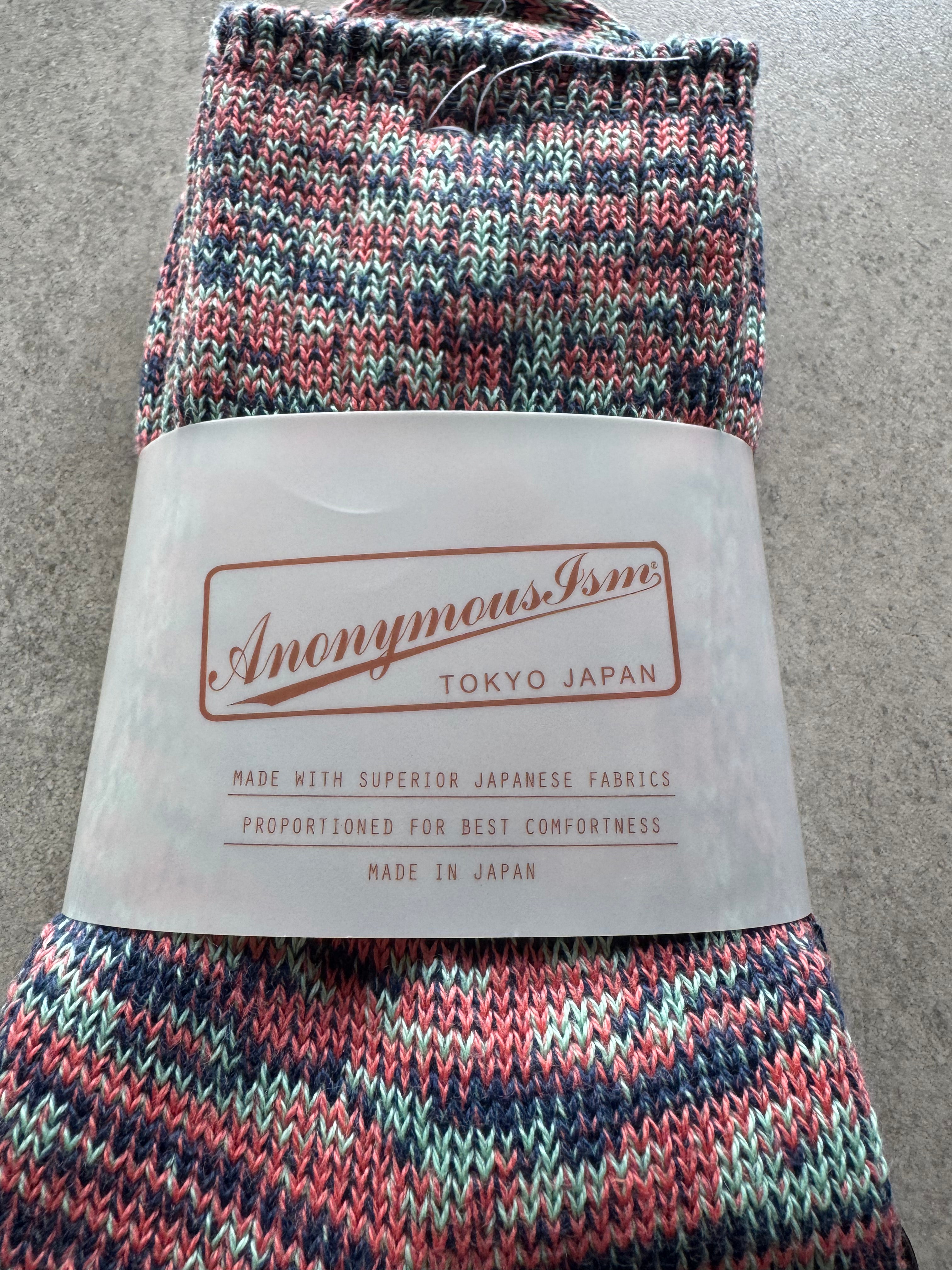 ANONYMOUS ISM - 3 Colour Socks - Pink