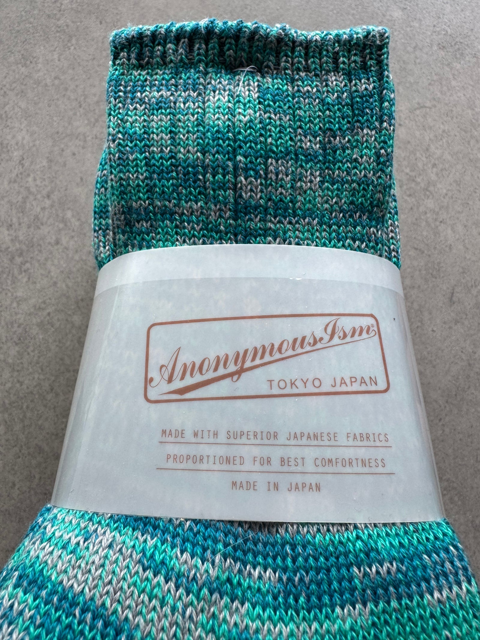 ANONYMOUS ISM - 3 Colour Socks - Blue