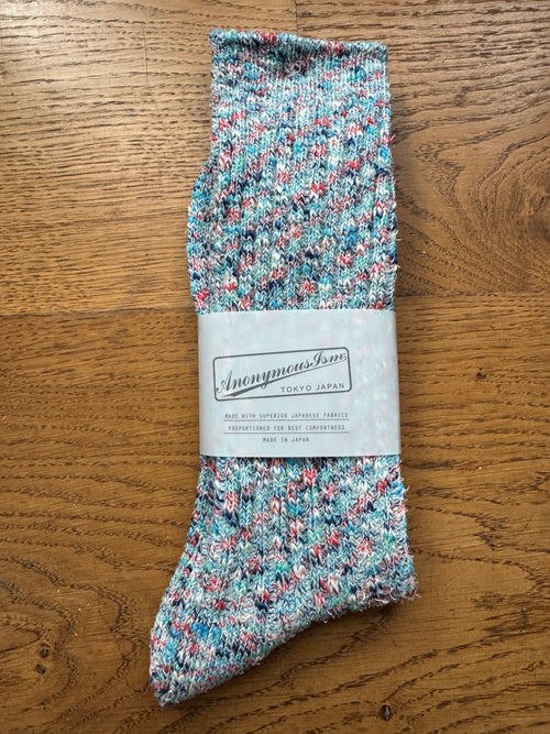ANONYMOUS ISM - Homespun Art Yarn Socks - Blue/ Blues