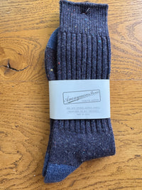 ANONYMOUS ISM - Tweed New Socks - Navy