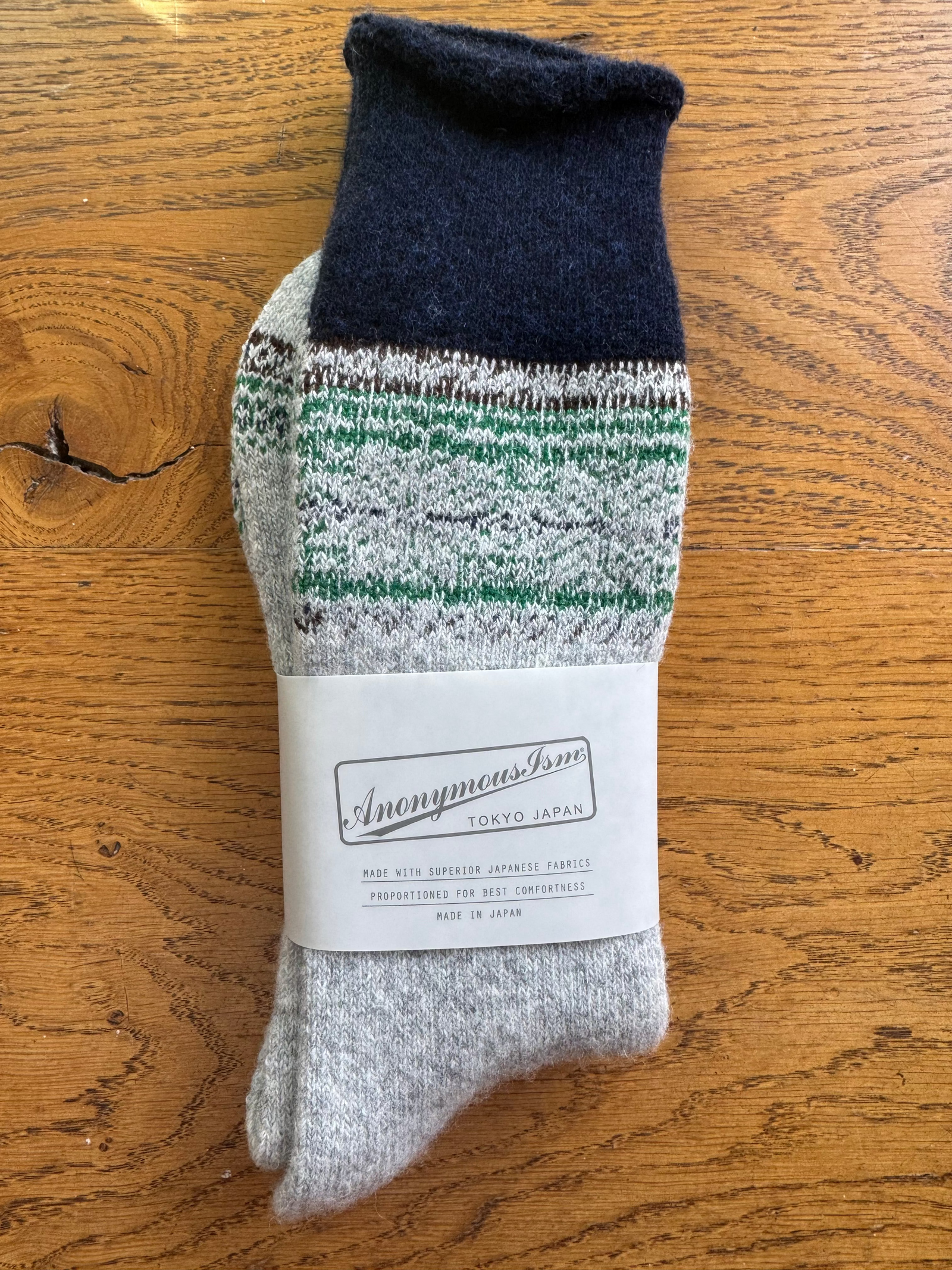 ANONYMOUS ISM - Cashmere Pile Socks - Snow Grey