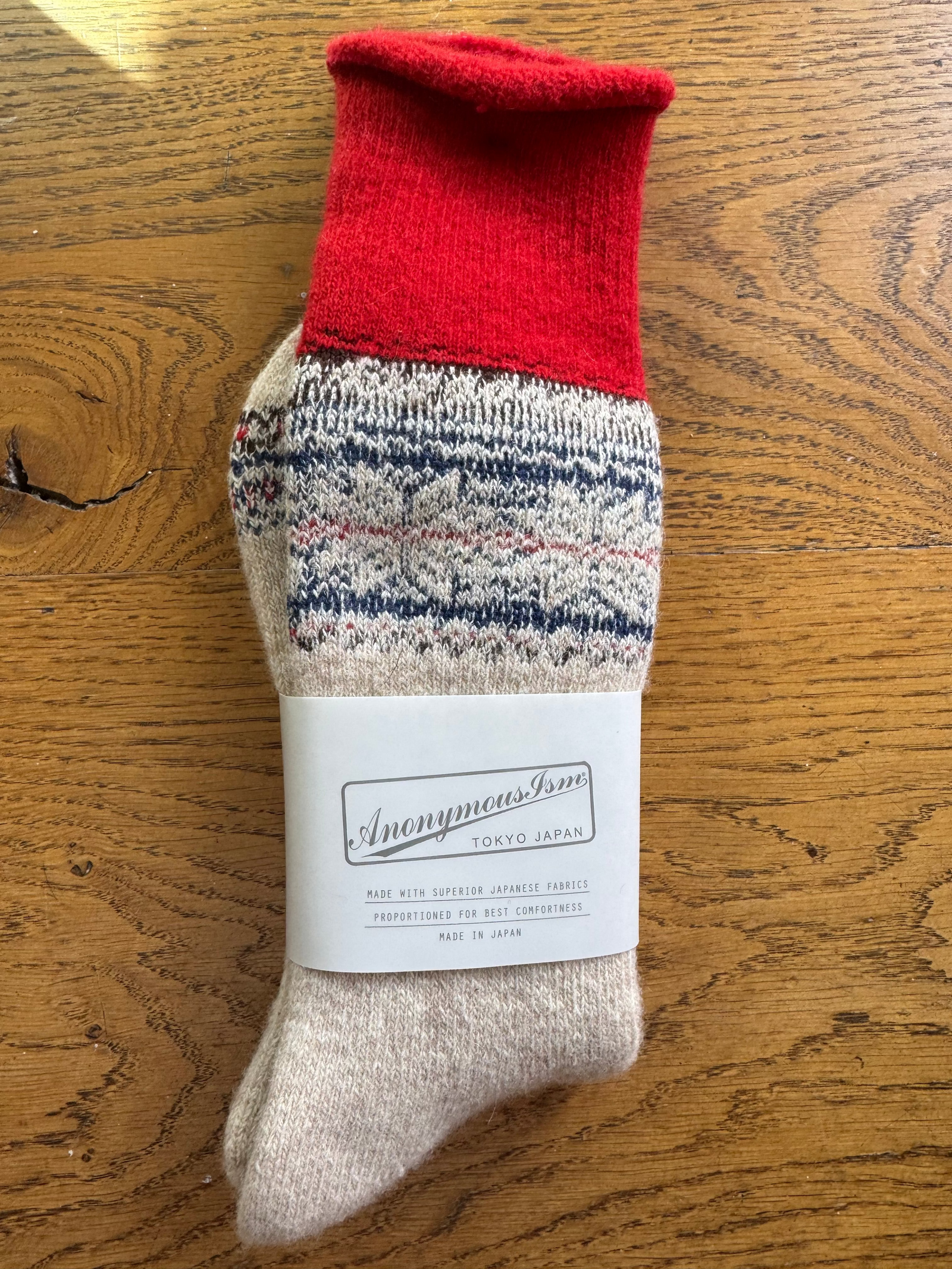 ANONYMOUS ISM - Cashmere Pile Socks - Beige