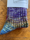 ANONYMOUS ISM - Splash Pattern Socks - Blue