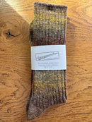 ANONYMOUS ISM - Splash Pattern Socks - Brown